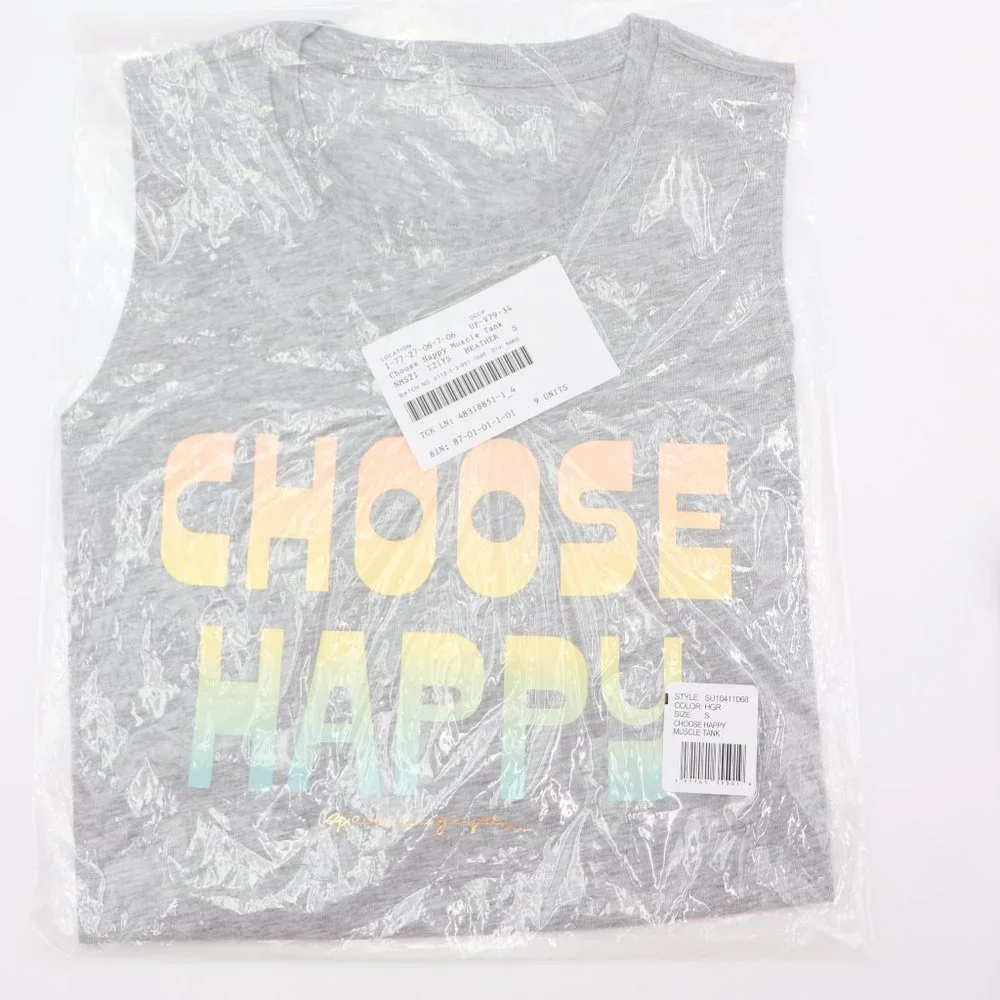 NWT Spiritual Gangster Choose Happy Muscle Tank - Picture 5 of 7